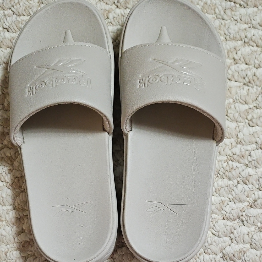 Reebok Off-White Slide Sandals